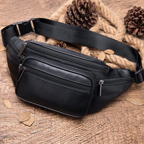Sheepskin Outdoor Portable Chest Waist Bag - Image 4