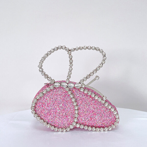 Butterfly Handbag Rhinestone Lady - Image 3
