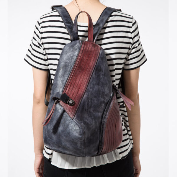 Cowhide women's backpack - Image 4