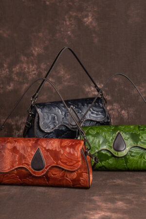 Women's Retro Leather Multifunctional Head Layer