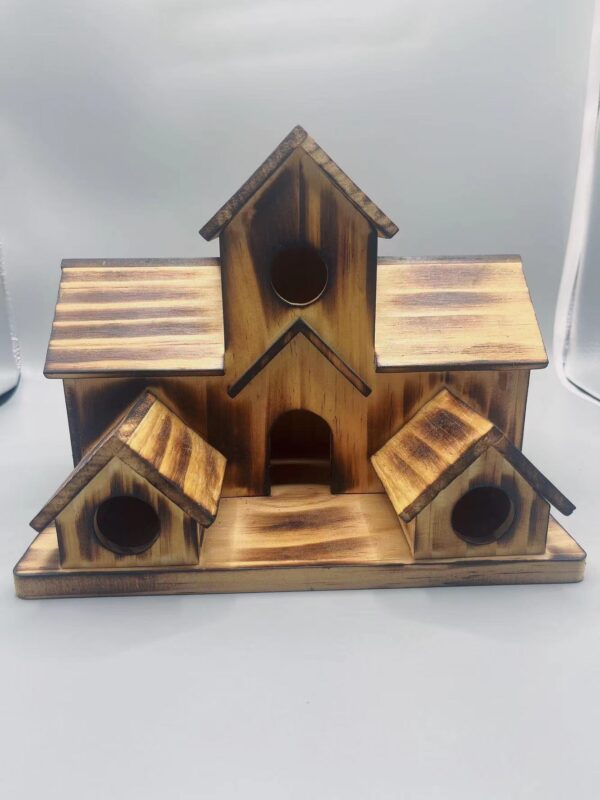 Wooden Bird Nest Creative Pastoral Outdoor Ornament - Image 7