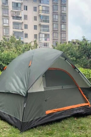 Outdoor Supplies Rain-proof Camping Tent Hand-mounted Double-layer Family Travel Camping Waterproof