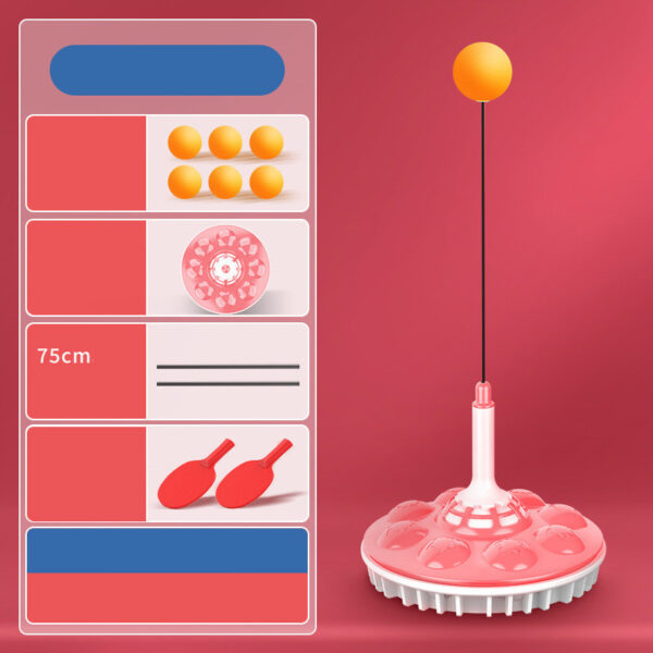 Household Suction Cup Type Self Training Elastic Flexible Shaft Children Parent Child Ball Training Device - Image 3