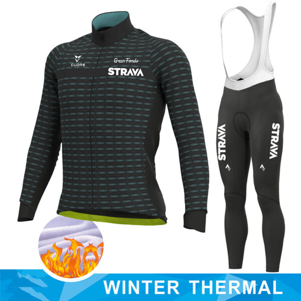 Jacket Fleece Thermal Sweater Rossi Cycling Wear - Image 2