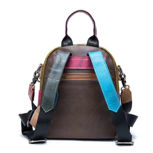 Vintage leather backpack - Image 2
