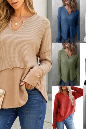 Autumn And Winter New Solid Color Loose Sweater Women's Top