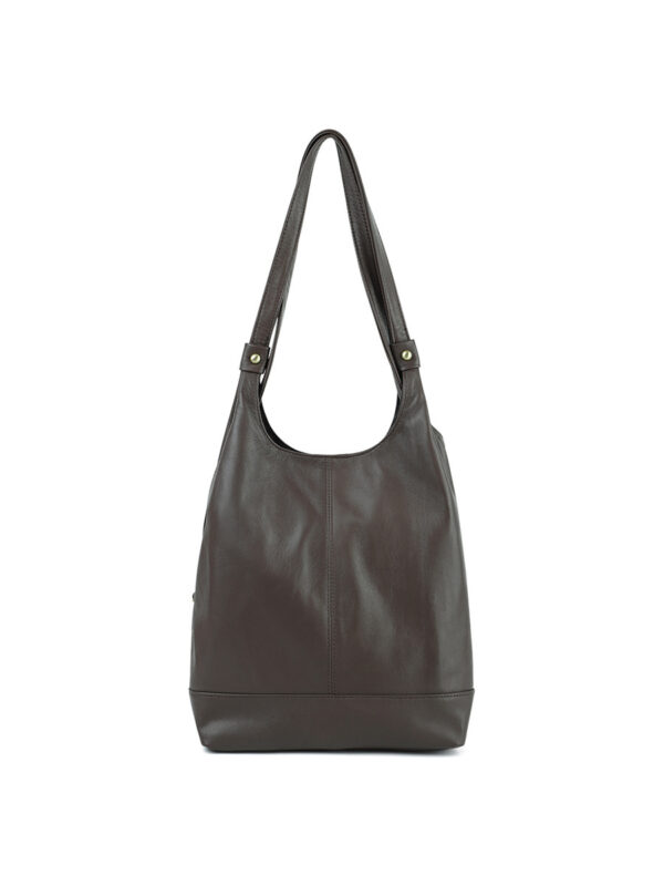Genuine Leather Simple Stylish And Versatile Portable Shoulder Bag - Image 6