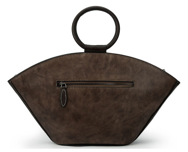 Vintage leather one-shoulder bag - Image 3