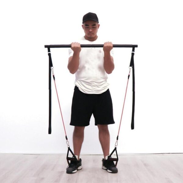 Pilates Bar Kit With Resistance Bands Portable Home Gym Workout Equipment Perfect Stretched Fusion Exercise Bar And Bands - Image 4