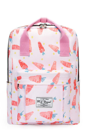 Printed school bag junior high school student backpack