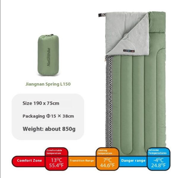 Four Seasons Universal Portable Outdoor Camping Dirty Proof Sleeping Bag - Image 3