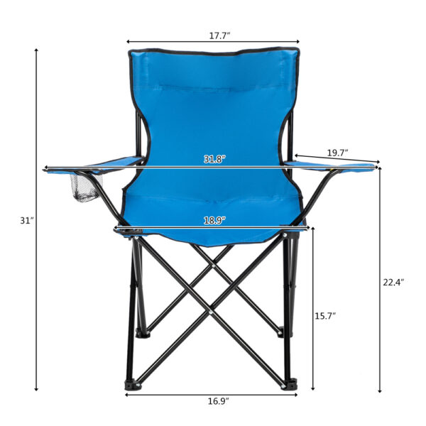 32 X19x31in Blue Camping Chair - Image 10