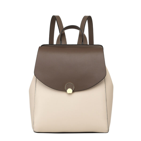 Women's New Large Capacity Leather Backpack - Image 7