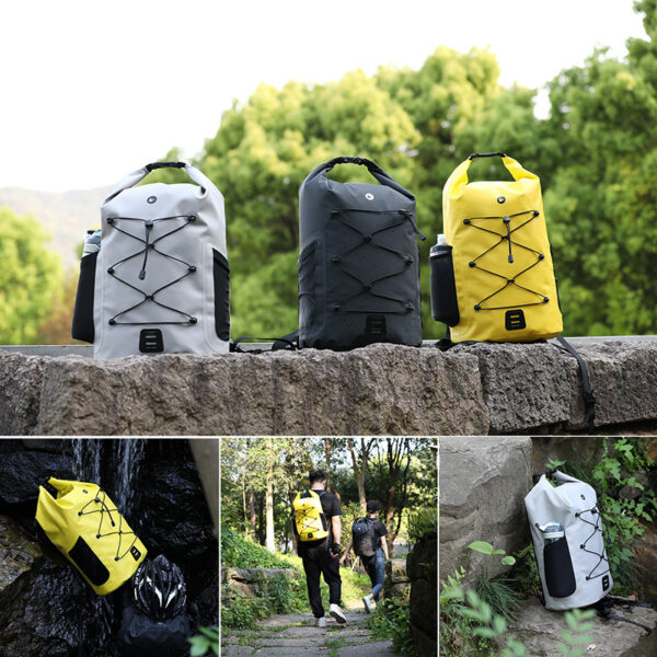 Fully Waterproof Outdoor Cycling Backpack Helmet Bag - Image 6