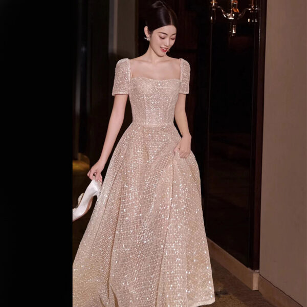Banquet Bridal Temperamental Fairy Slim-fit Slimming Dress - Image 4