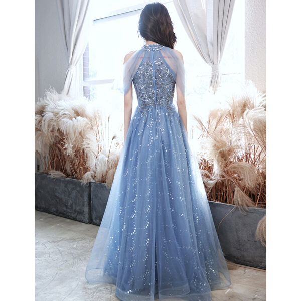 Host French Banquet Blue Long Dress - Image 5