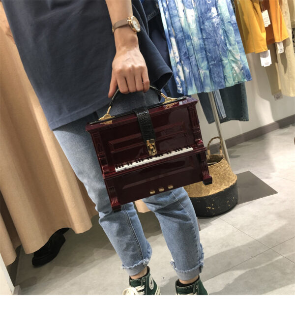 Piano Acrylic Box Shoulder Crossbody Small Square Bag - Image 5