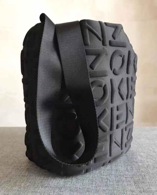 Drawstring One Shoulder Soft Top Bucket Bag - Image 2