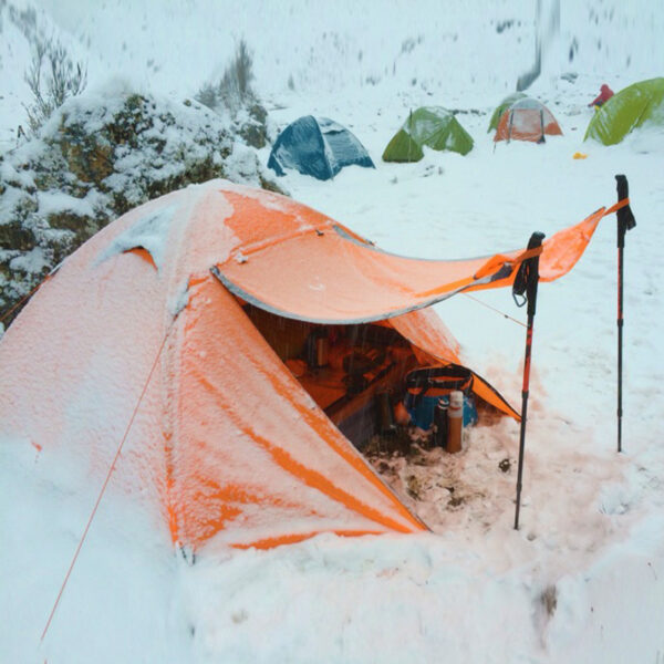 Camping Camping Tent Double Double Aluminum Pole Anti-storm Travel Camping - Image 2