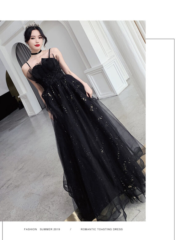 Black Evening Dress Temperamental Minority High-end - Image 9