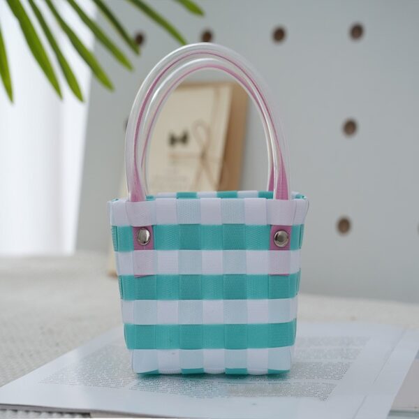Ins Style Portable Small Square Bag Woven - Image 9