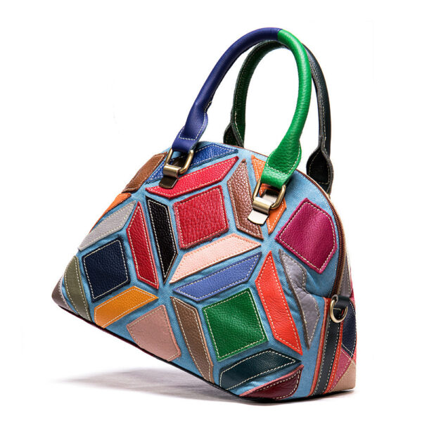 Head Layer Color Leather Cross - Slung Handbag Lady - Image 3