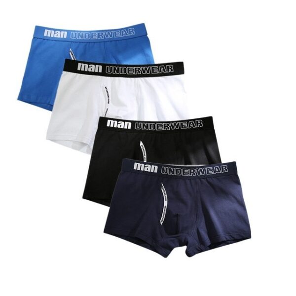4pcs Boxer Mens Cotton Underpants - Image 7