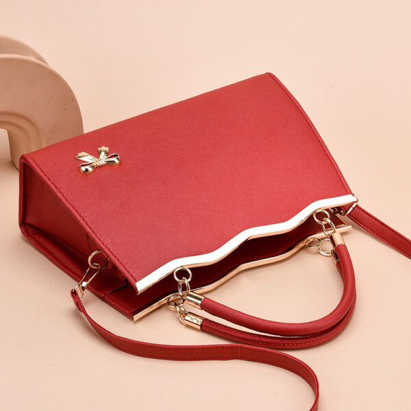 Fashion Bowknot Handbag Large Capacity Shoulder Messenger Bag - Image 2