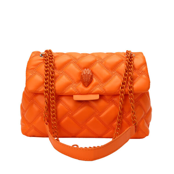 Plaid Embossed Chain Personality Shoulder Bag - Image 8