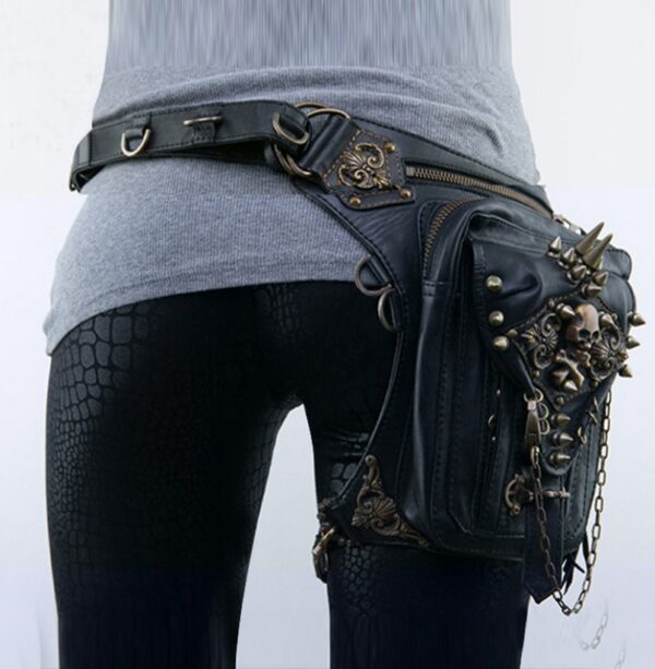 Sexy Skull Messenger Bag - Waist Pack - Multiple Configurations - Image 2