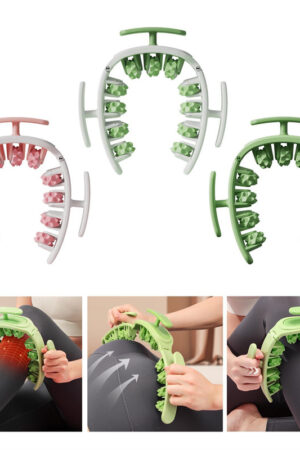 Multifunctional Manual Round Massager Roller Fitness Waist Buttocks Muscles Leg Gripper Stovepipe Thigh Removable Massage Gym Tool Beauty Health