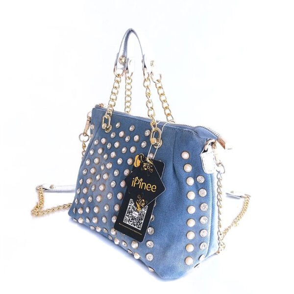 Cowgirl Diamond-studded One-shoulder Messenger Handbag - Image 5