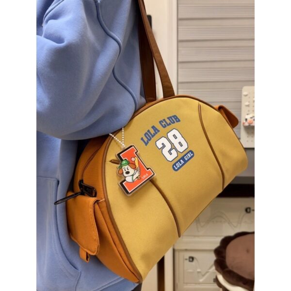 American Retro Three-dimensional Half Round Shoulder Bag - Image 5