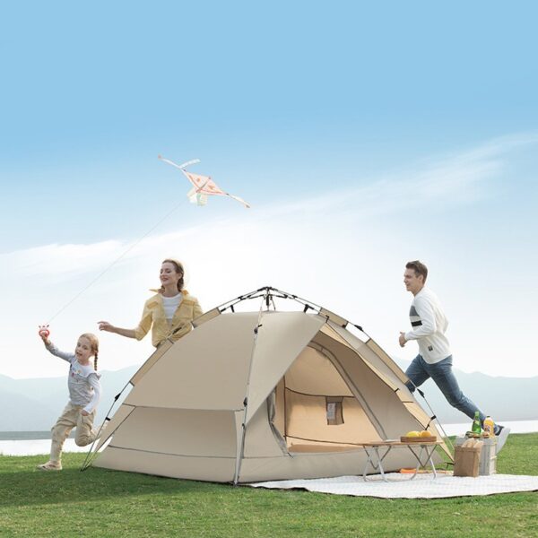 Outdoor Fully Automatic Pop Open Camping Sunscreen Rain Easy Storage Folding Tent - Image 5