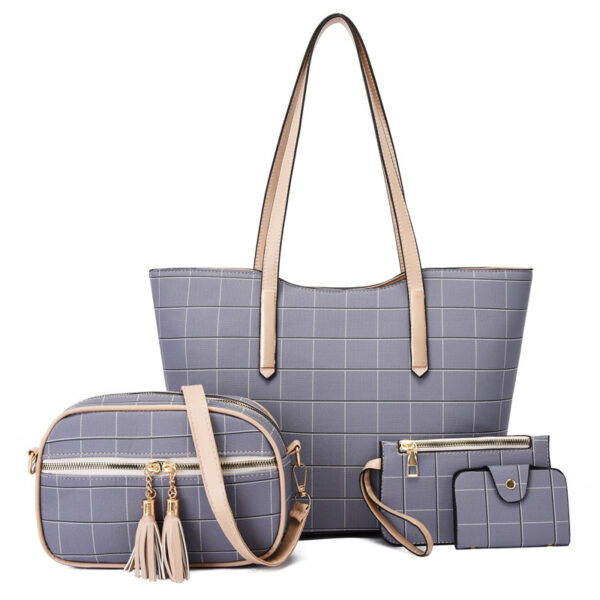 New Korean Fashion Four-piece Set Texture Shoulder Women Hand-carrying Crossbody Bag - Image 5