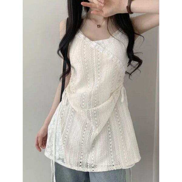 Western Style Drawstring Lace Waist Lace Sling - Image 5