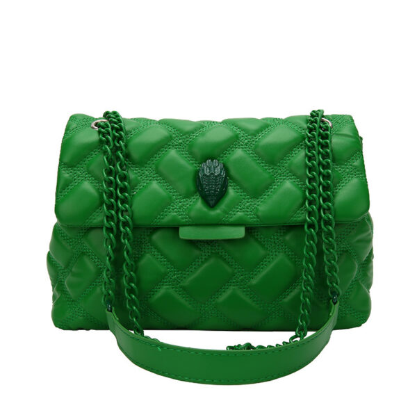 Plaid Embossed Chain Personality Shoulder Bag - Image 6