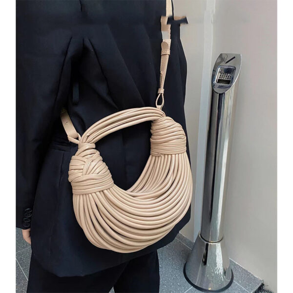 Noodles Handwoven Knot Dumpling Tote Bag - Image 7