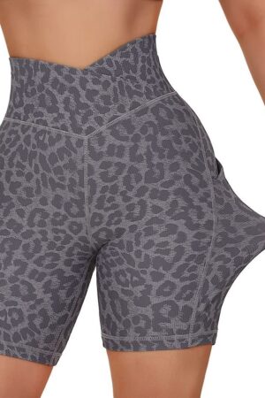 Women's Cross Sports Tight Short Belt Pockets