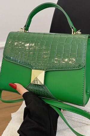 Mining Stone Pattern Stitching Square Pouch Women's Classic All-match Niche Shoulder Bag
