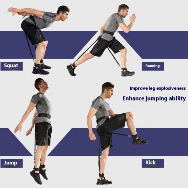 Boxing MMA Taekwondo Elastic String Basketball Bounce Strength Leg Training Explosive Power Resistance Band Fitness Equipment - Image 5