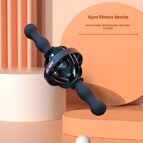 1pc Black Gyro Fitness Trainer  Stainless Steel Core Wrist  Forearm Exerciser With Pull Rope, Fit, Non Electric Handheld Fitness Equipment For Home Use, Enhances Muscle & Reduces, Gym Accessories - Image 5