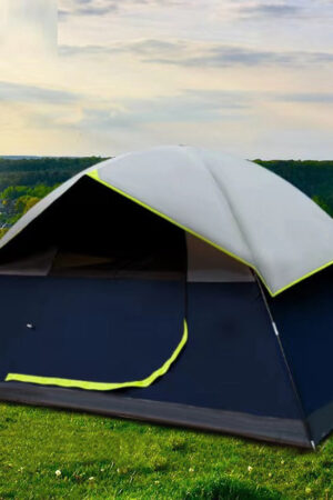 4 Person Black Coated Darkroom Tent For Camping Family Backpacking Tents