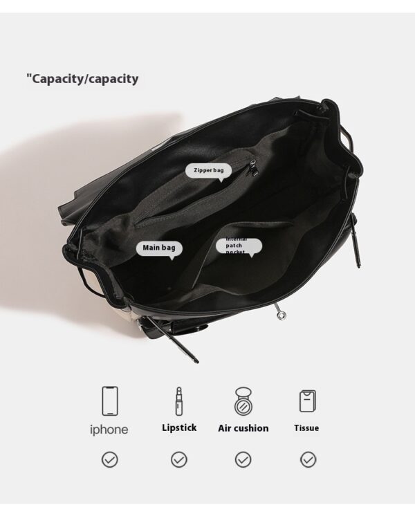 Dark Punk Motorcycle Bag Multi-pocket Canvas Backpack - Image 10