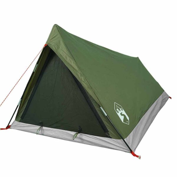 vidaXL Cort de camping pentru 2 persoane, verde măsliniu, impermeabil - Image 3