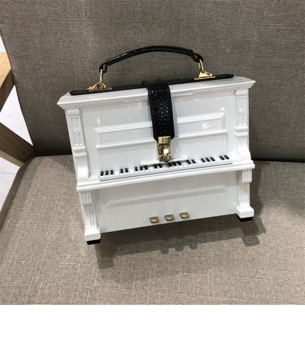 Piano Acrylic Box Shoulder Crossbody Small Square Bag - Image 9