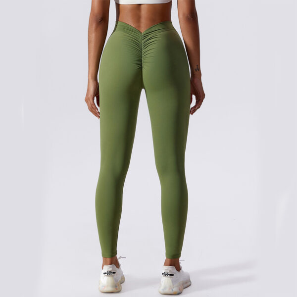 Slim Yoga Fitness Pants Breathable Quick-drying Leggings Peach Hip Lifting Trousers For Women Clothing - Image 9