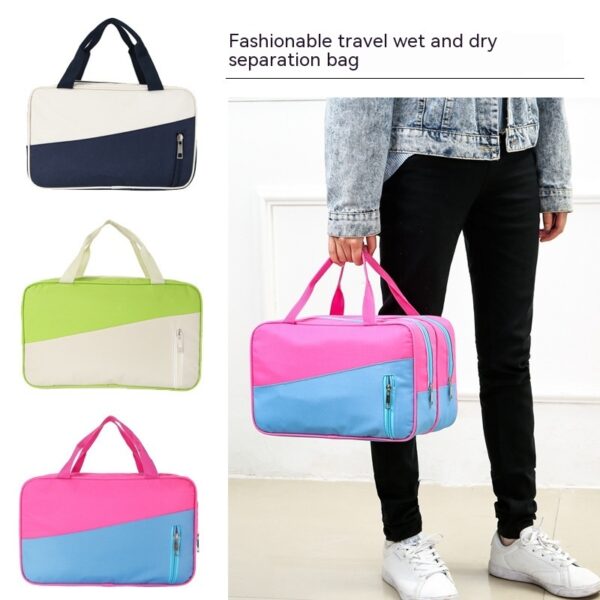 Polyester Dry Wet Separation Swimming Beach Bag Travel Buggy - Image 2