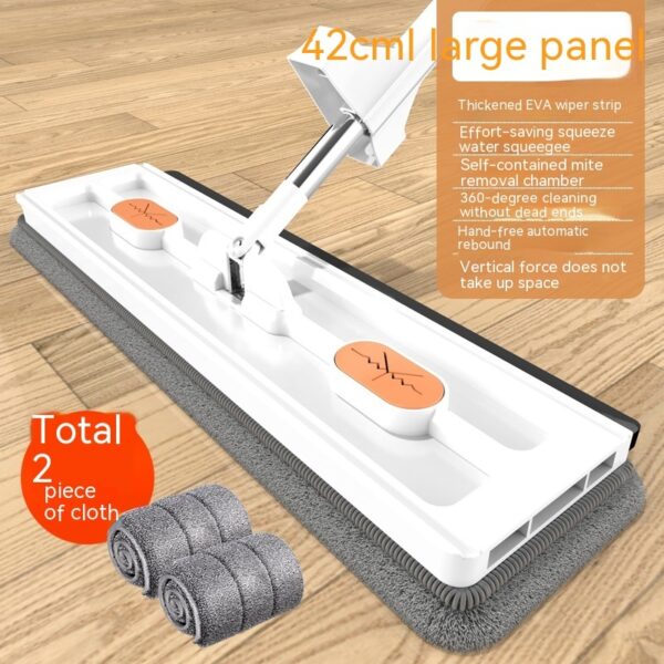 New Style Large Flat Mop 360 Rotating Mop Suitable Various Types Flooring Strong Water Absorption For Home Cleaning Floors - Image 4