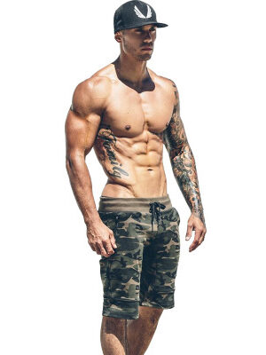 Muscle fitness breathable camouflage for men outdoors training